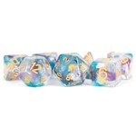 MDG Resin Dice: Unicorn Fancy Fae | 16mm 7 Die Polyhedral Set MET 713