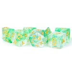 MDG Resin Dice: Unicorn Icy Everglades | 16mm 7 Die Polyhedral Set MET 709