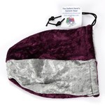 Dice Bag: Velvet - Silver and Wine