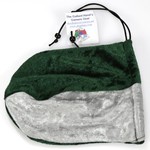 Dice Bag: Velvet - Silver and Forest