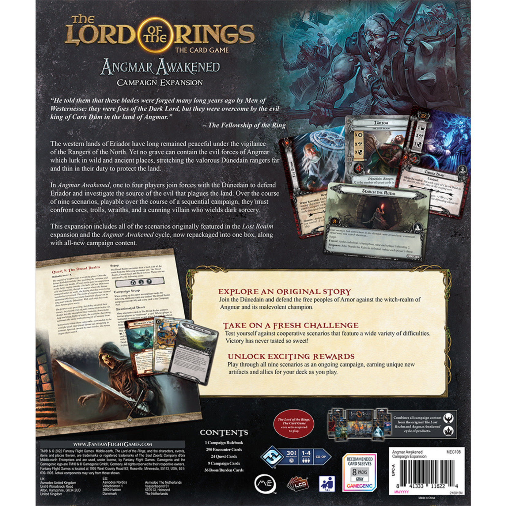 Lord of the Rings The Card Game LCG: Angmar Awakened Campaign Expansion