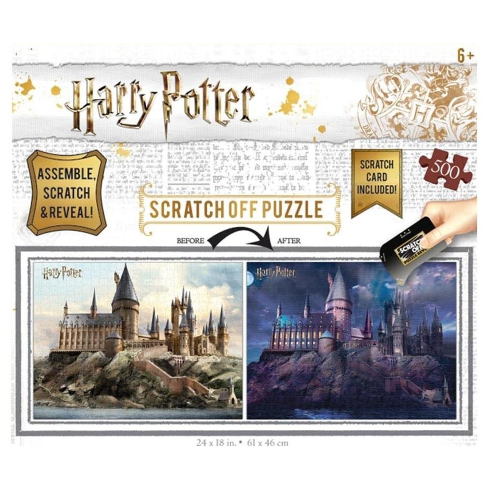 Scratch Off: Harry Potter Hogwarts 500 Piece Puzzle
