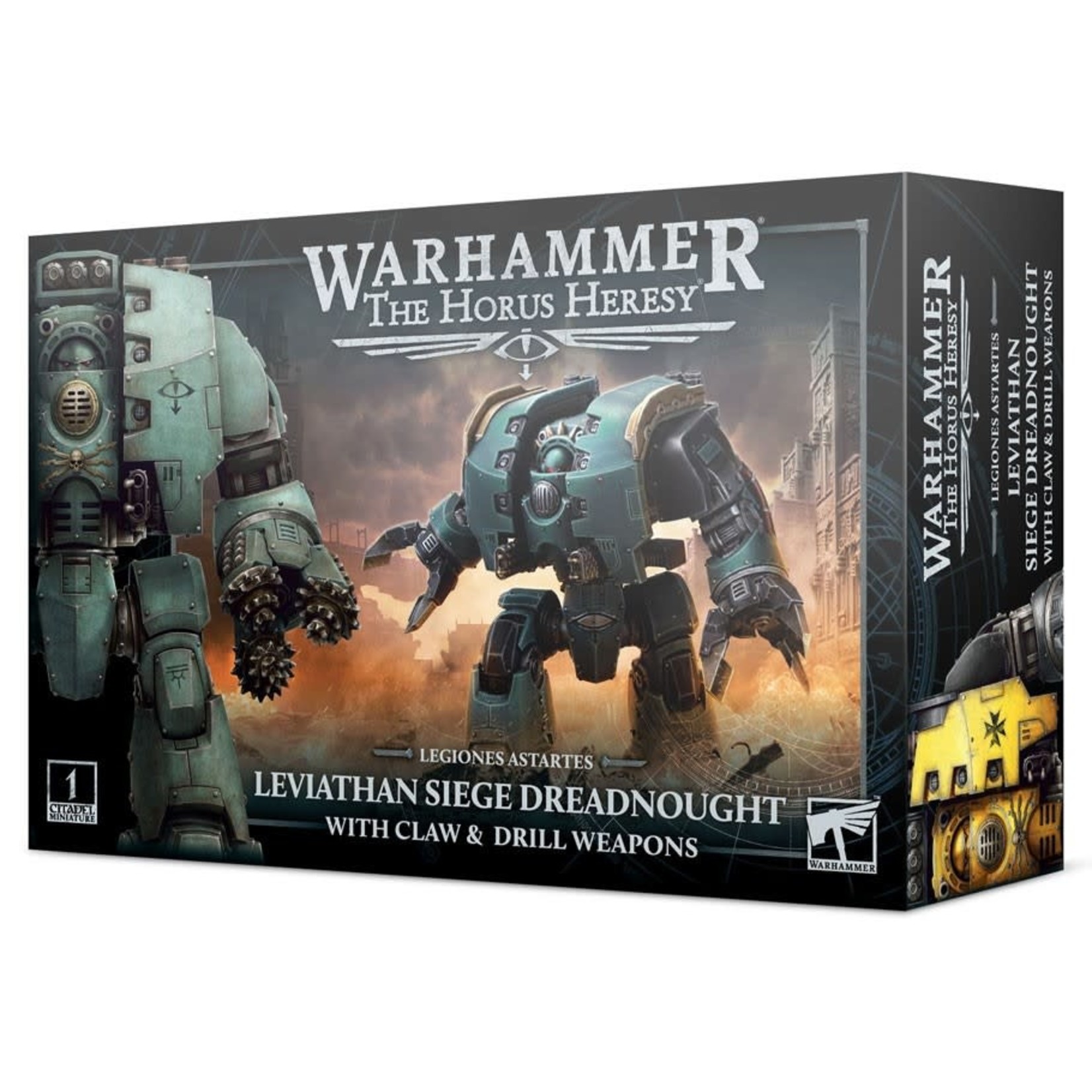 Horus Heresy: Leviathan Siege Dreadnought with Claw and Drill Weapons