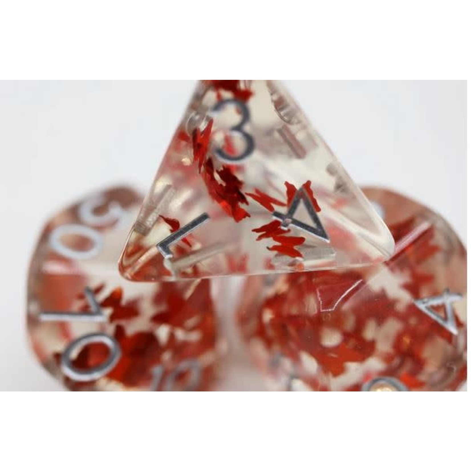 Foam Brain Inclusion Dice: Butterfly Kiss - Orange Dice Set