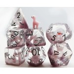 Foam Brain Inclusion Dice: Pink Alpaca Dice Set