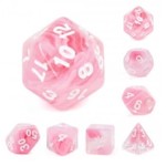 HD Pearl Dice: Rose Pink | 7 Die Acrylic Polyhedral Set