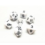 HD Opaque Dice: White | 7 Die Acrylic Polyhedral Set