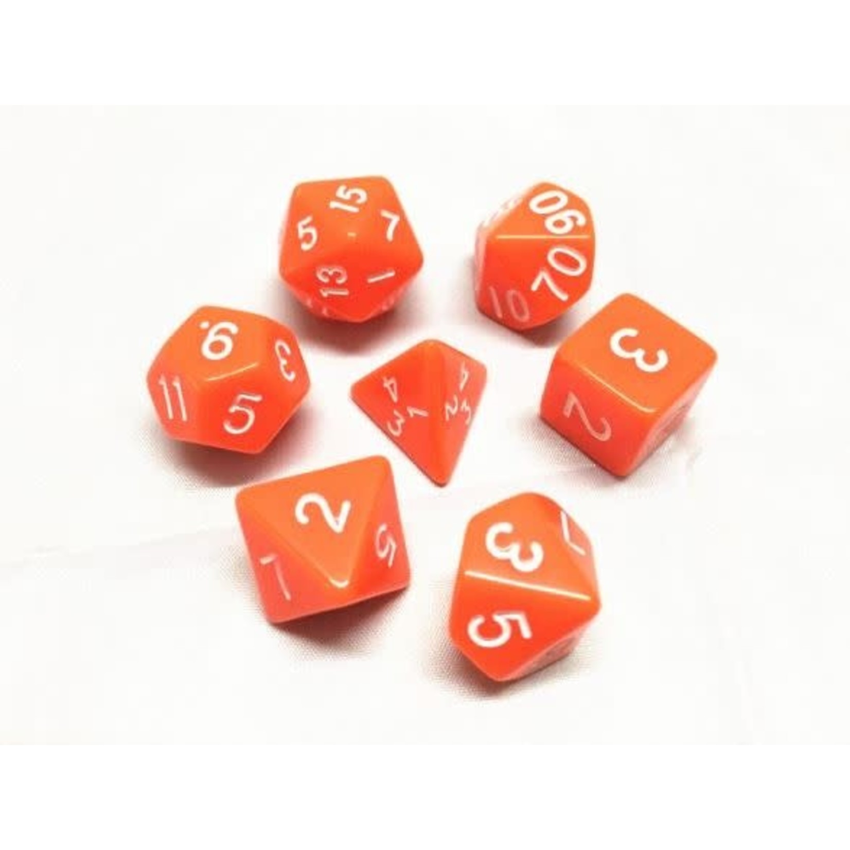 HD Opaque Dice: Orange | 7 Die Acrylic Polyhedral Set
