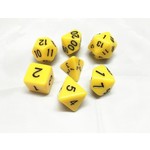 HD Opaque Dice: Yellow | 7 Die Acrylic Polyhedral Set
