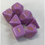 HD Opaque Dice: Cerise Gold | 7 Die Acrylic Polyhedral Set