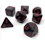HD Opaque Dice: Chon Drite Red Font | 7 Die Acrylic Polyhedral Set