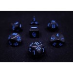 HD Opaque Dice: Chon Drite Blue Font | 7 Die Acrylic Polyhedral Set