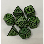 HD Opaque Dice: Magic Flame Green | 7 Die Acrylic Polyhedral Set