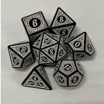 HD Opaque Dice: Magic Flame White | 7 Die Acrylic Polyhedral Set