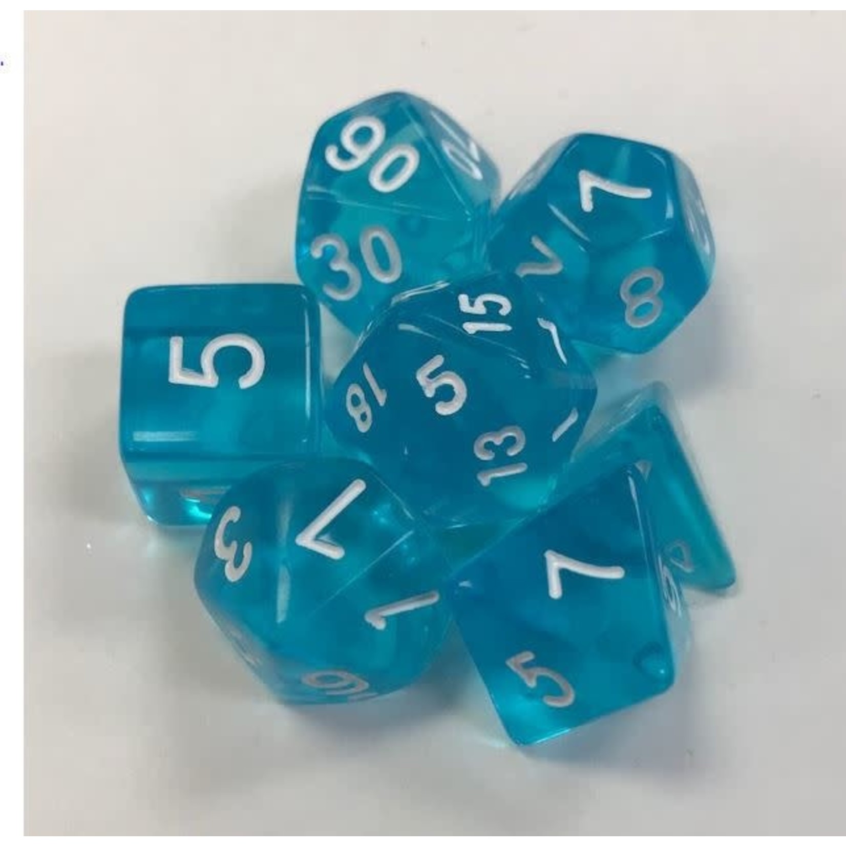 HD Gem Dice: Azure | 7 Die Acrylic Polyhedral Set