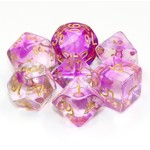 HD Nebula Dice: Purple Smoke | 7 Die Acrylic Polyhedral Set