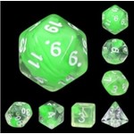 HD Nebula Dice: Summer Limes | 7 Die Acrylic Polyhedral Set