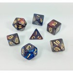 HD Blend Color Dice: Red and Blue | 7 Die Acrylic Polyhedral Set