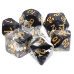 HD Blend Color Dice: Dark Cloud | 7 Die Acrylic Polyhedral Set