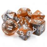 HD Blend Color Dice: Amber Shard | 7 Die Acrylic Polyhedral Set