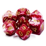 HD Blend Color Dice: Cherry Cream | 7 Die Acrylic Polyhedral Set