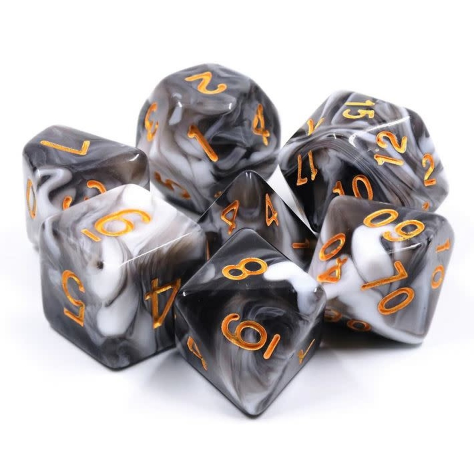 HD Blend Color Dice: Chocolate Cram | 7 Die Acrylic Polyhedral Set