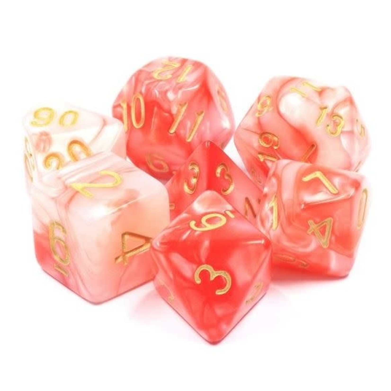 HD Blend Color Dice: Bloody Jade | 7 Die Acrylic Polyhedral Set