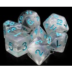 HD Blend Color Dice: Frozen Heart | 7 Die Acrylic Polyhedral Set