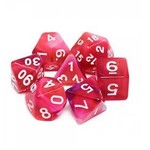 HD Blend Color Dice: Red Clouds | 7 Die Acrylic Polyhedral Set