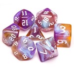 HD Blend Color Dice: Amethyst Sunset | 7 Die Acrylic Polyhedral Set