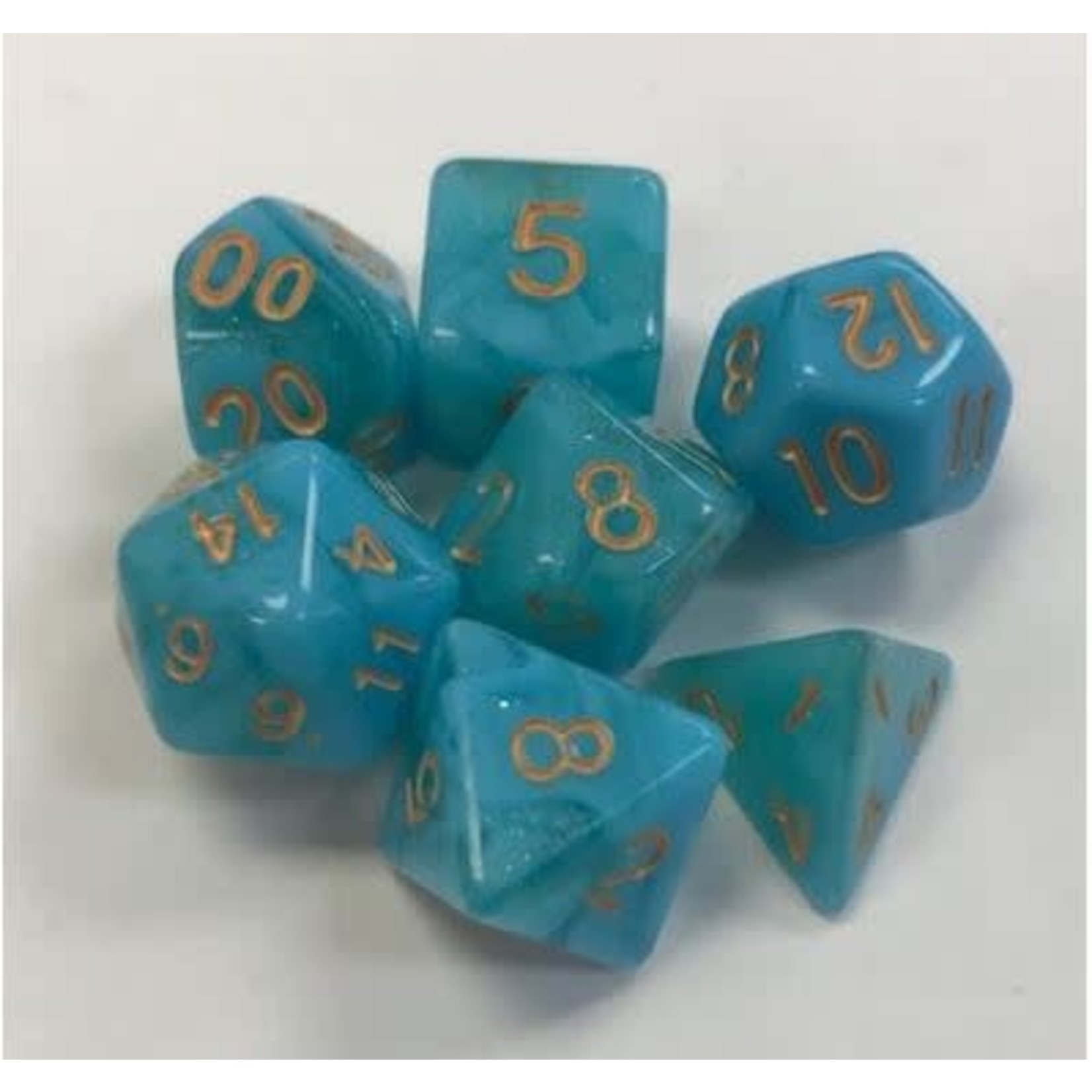 HD Aurora Dice: Atlantis | 7 Die Acrylic Polyhedral Set