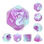 HD Aurora Dice: Blueberry Smoothie | 7 Die Acrylic Polyhedral Set