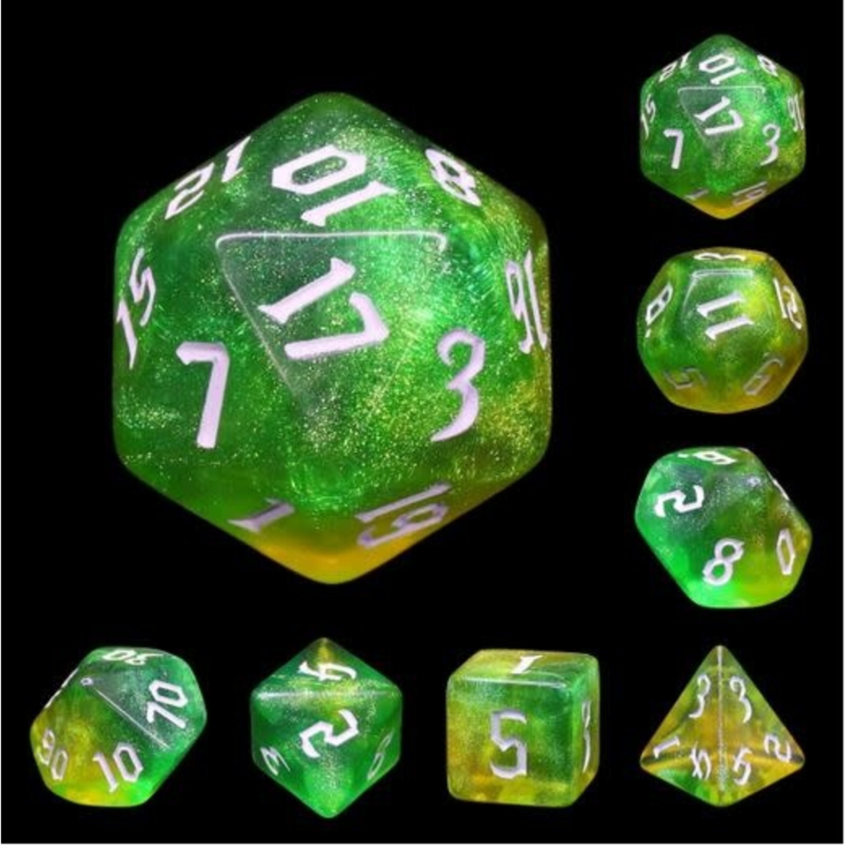 HD Aurora Dice: Fairy Tinker | 7 Die Acrylic Polyhedral Set