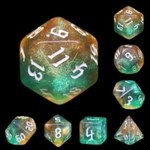 HD Aurora Dice: Tranquil World | 7 Die Acrylic Polyhedral Set