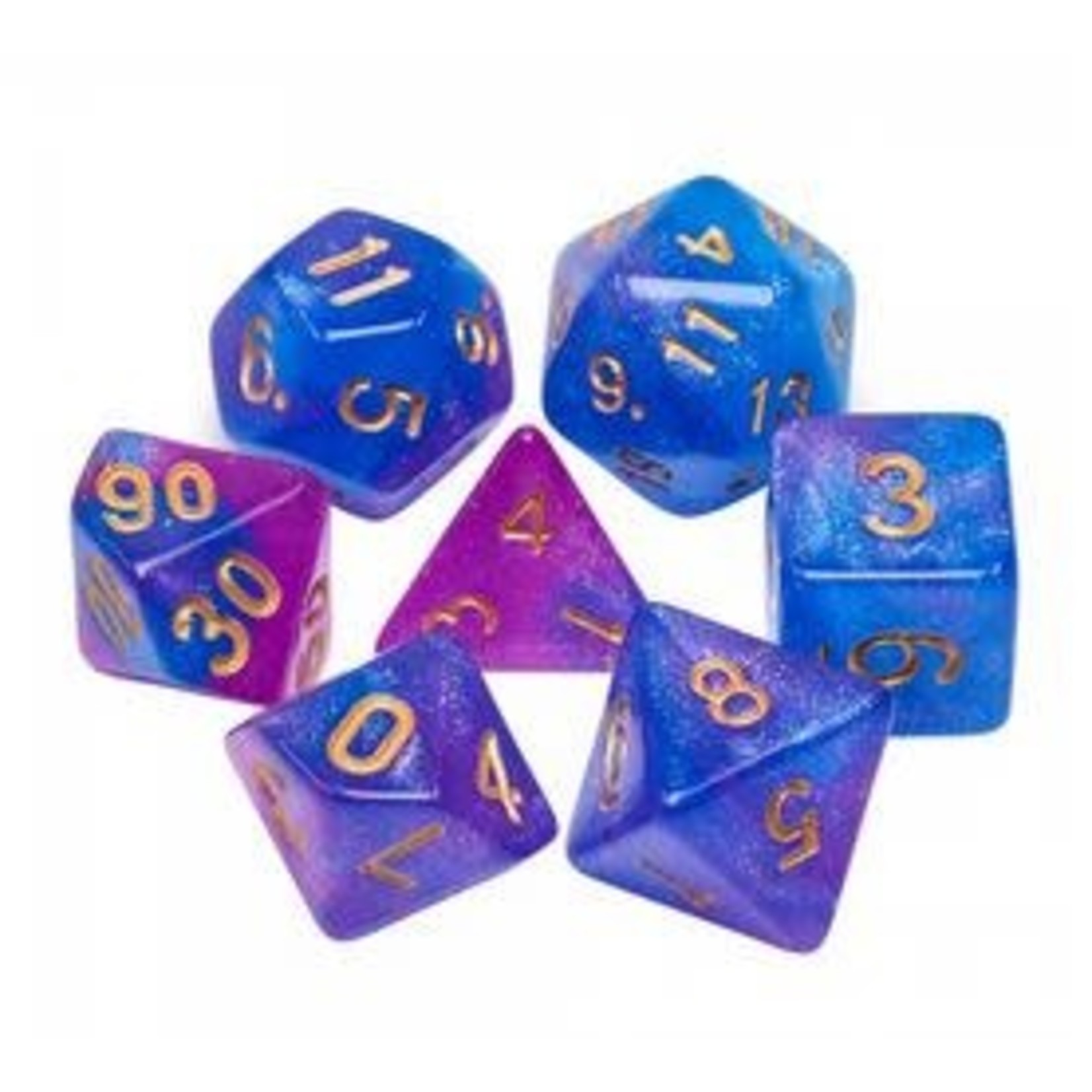 HD Aurora Dice: Midsummer Night | 7 Die Acrylic Polyhedral Set
