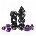 HD Giant Pearl Dice: Black | 7 Die Acrylic Polyhedral Set