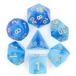 HD Milky Dice: Blue | 7 Die Acrylic Polyhedral Set