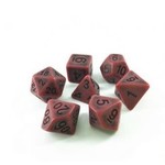 HD Ancient Dice: Red | 7 Die Resin Polyhedral Set