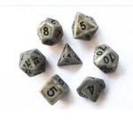 HD Ancient Dice: Silver | 7 Die Resin Polyhedral Set