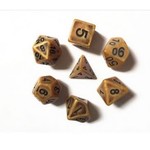 HD Ancient Dice: Gold | 7 Die Resin Polyhedral Set