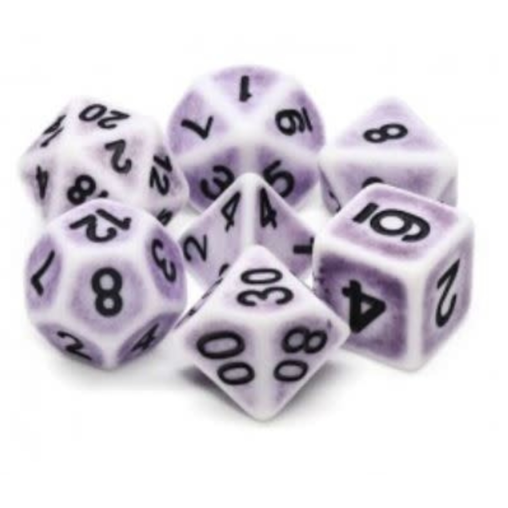HD Ancient Dice: Lavender | 7 Die Resin Polyhedral Set