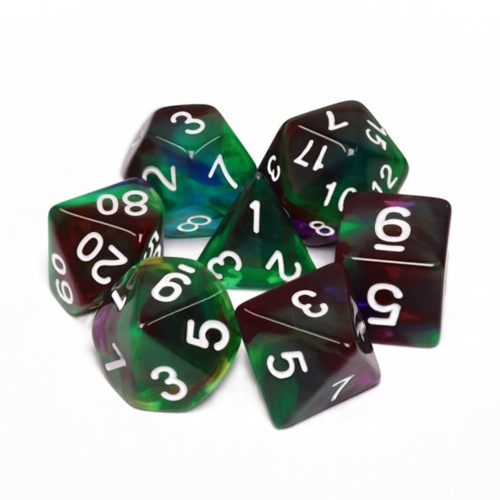 HD Blend Color Dice: Bottom Of The Sea | 7 Die Acrylic Polyhedral Set