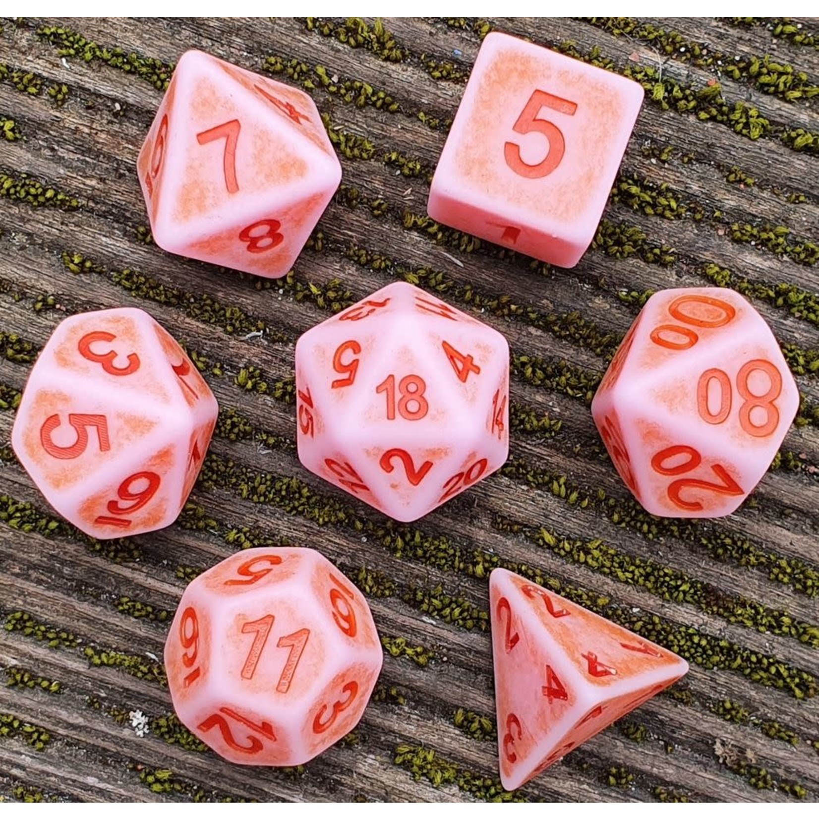 HD Ancient Dice: Rosy Cheeks | 7 Die Resin Polyhedral Set