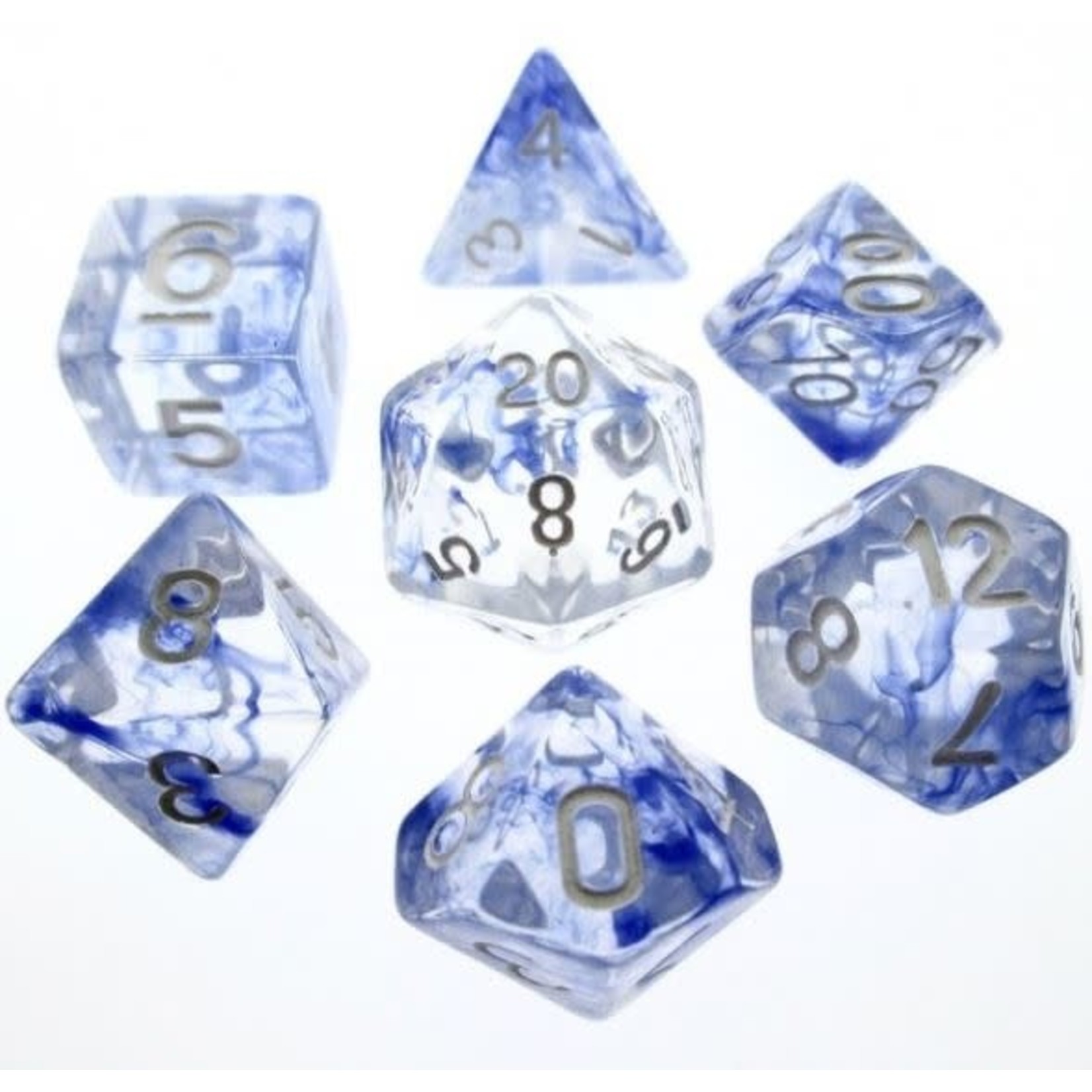 HD Nebula Dice: Blue | 7 Die Resin Polyhedral Set