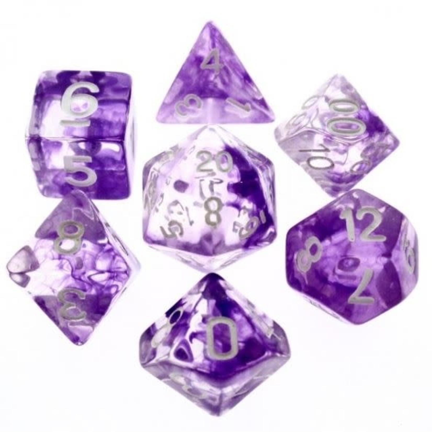 HD Nebula Dice: Purple | 7 Die Resin Polyhedral Set