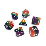 HD Layer Dice: Rainbow | 7 Die Resin Polyhedral Set