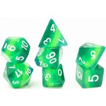 HD Layer Dice: Green Translucent | 7 Die Resin Polyhedral Set