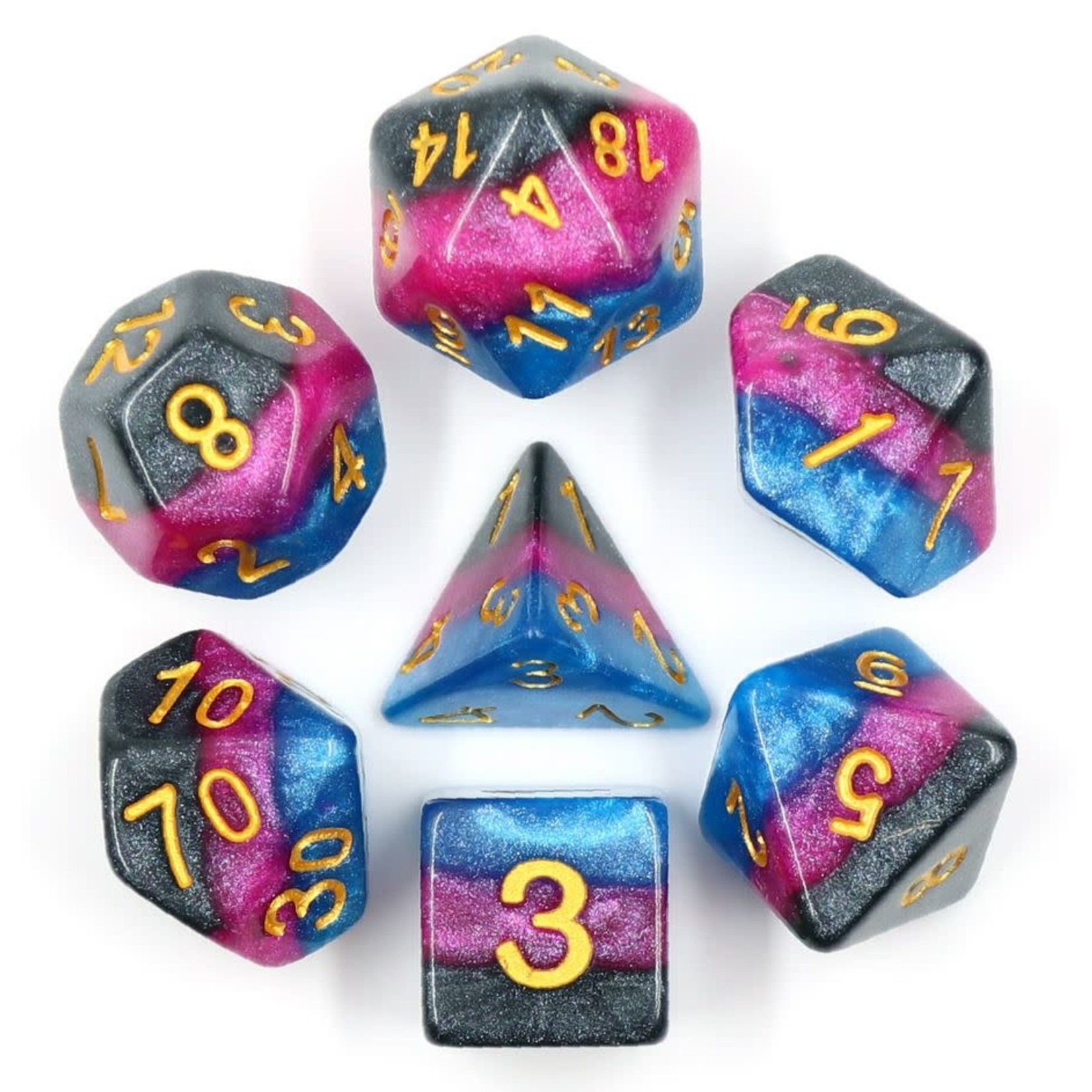 HD Layer Dice: Venom | 7 Die Resin Polyhedral Set