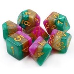 HD Layer Dice: Mardi Gras | 7 Die Resin Polyhedral Set