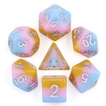 HD Layer Dice: Soft Cream | 7 Die Resin Polyhedral Set